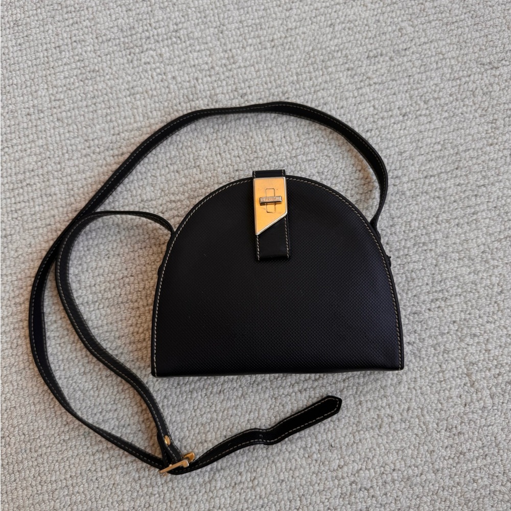 Fendi Black Leather Handbag Purse